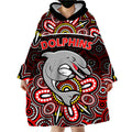 dolphins-rugby-wearable-blanket-hoodie-aboriginal-dot-painting