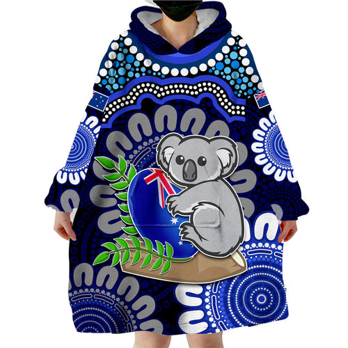 custom-personalised-australia-koala-aboriginal-wearable-blanket-hoodie-koala-hugging-rugby-ball-blue