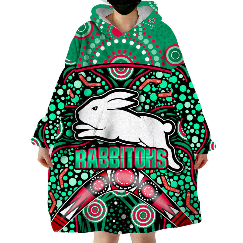 south-sydney-indigenous-rabbitohs-dot-art-style-wearable-blanket-hoodie