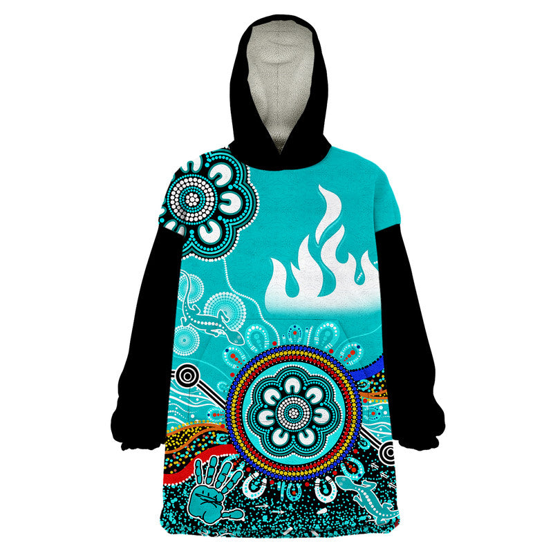 brisbane-heat-wearable-blanket-hoodie-cricket-indigenous-aboriginal-lizard-version