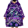 custom-personalised-storm-rugby-wearable-blanket-hoodie-melbourne-boomerang-indigenous-dots
