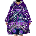 custom-personalised-storm-rugby-wearable-blanket-hoodie-melbourne-boomerang-indigenous-dots