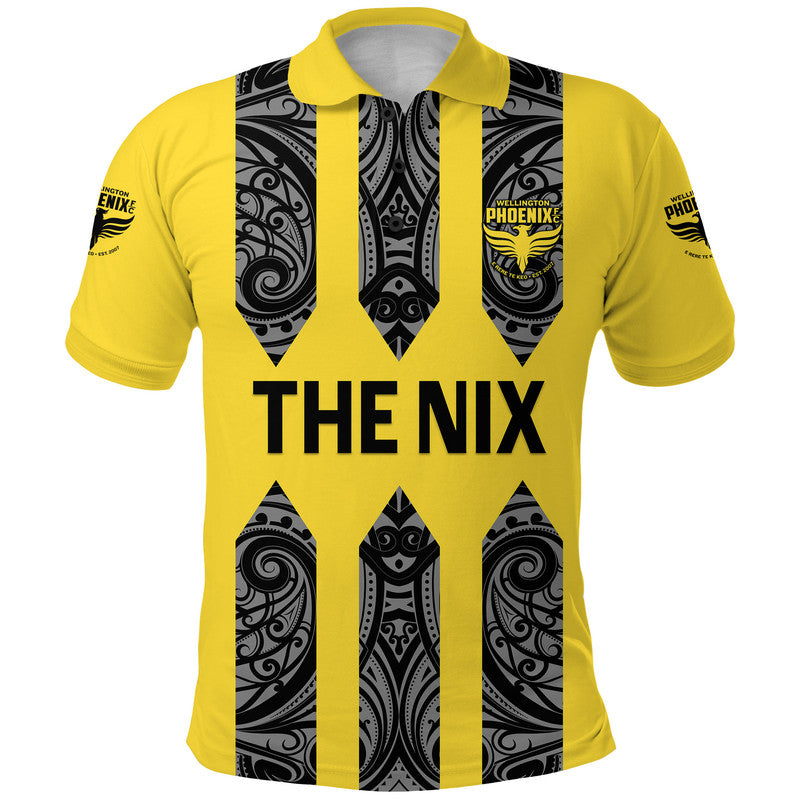 custom-personalised-wellington-phoenix-the-nix-maori-polo-shirt-soccer-club-original-style-yellow