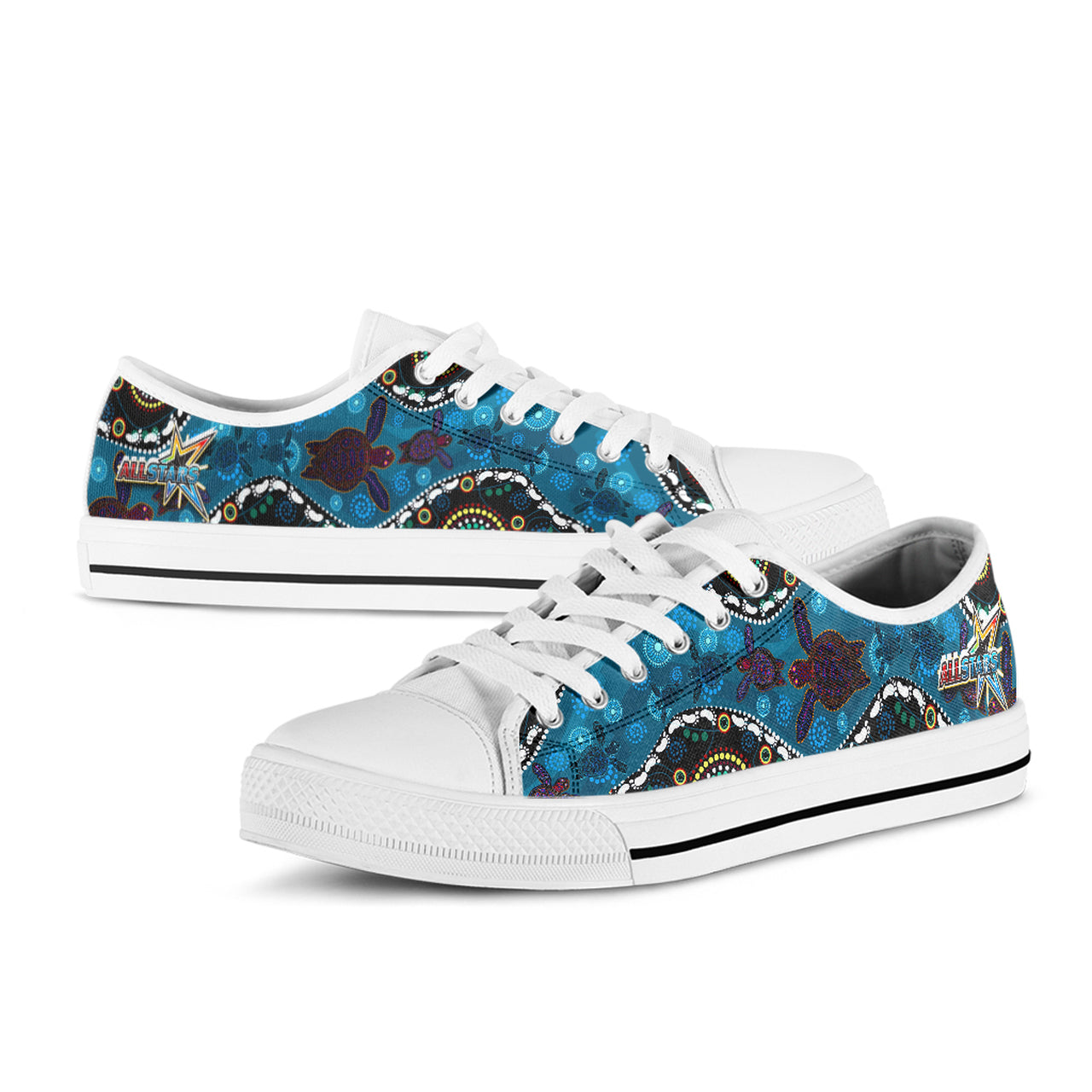 indigenous-all-stars-rugby-custom-low-top-shoes-dreamtime-turtle-with-aboriginal-patterns