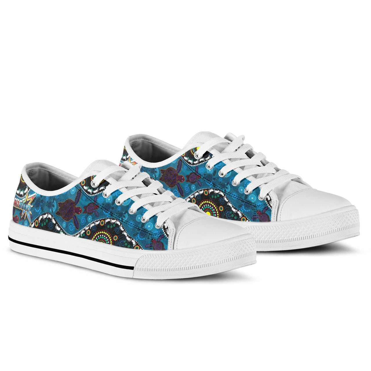 indigenous-all-stars-rugby-custom-low-top-shoes-dreamtime-turtle-with-aboriginal-patterns