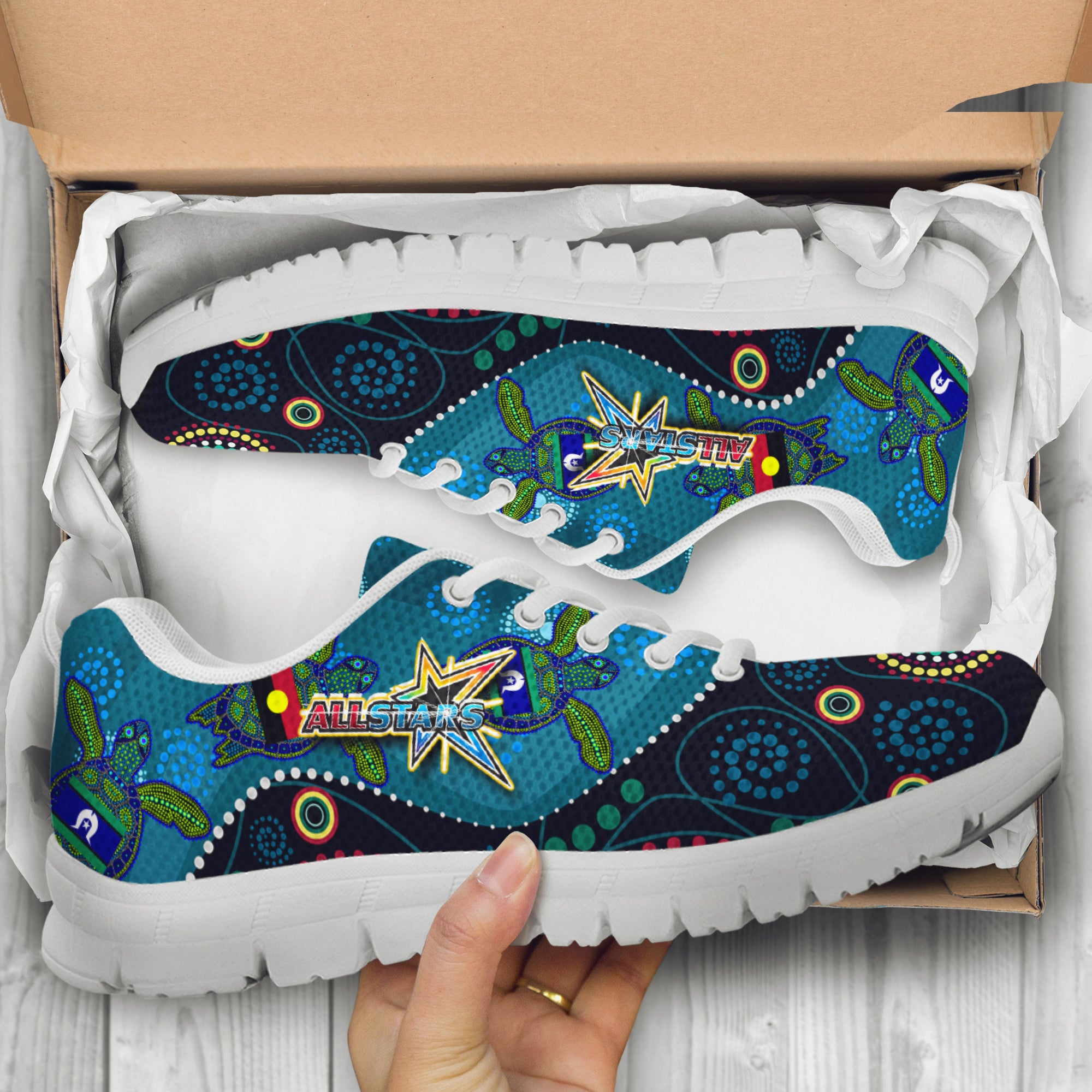 indigenous-all-stars-rugby-sneakers-dreamtime-turtle-with-aboriginal-and-torres-strait-islanders-flag-sneakers