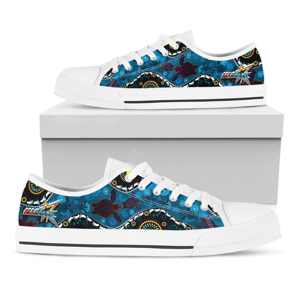 indigenous-all-stars-rugby-custom-low-top-shoes-dreamtime-turtle-with-aboriginal-patterns