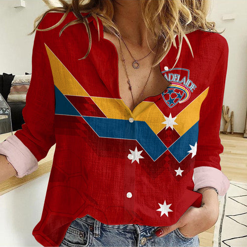 adelaide-united-football-women-casual-shirt-the-reds-sporty-vibes