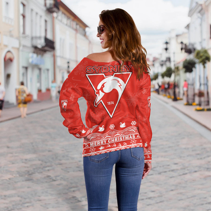 sydney-swans-unique-winter-season-women-off-shoulder-sweater-swans-merry-christmas