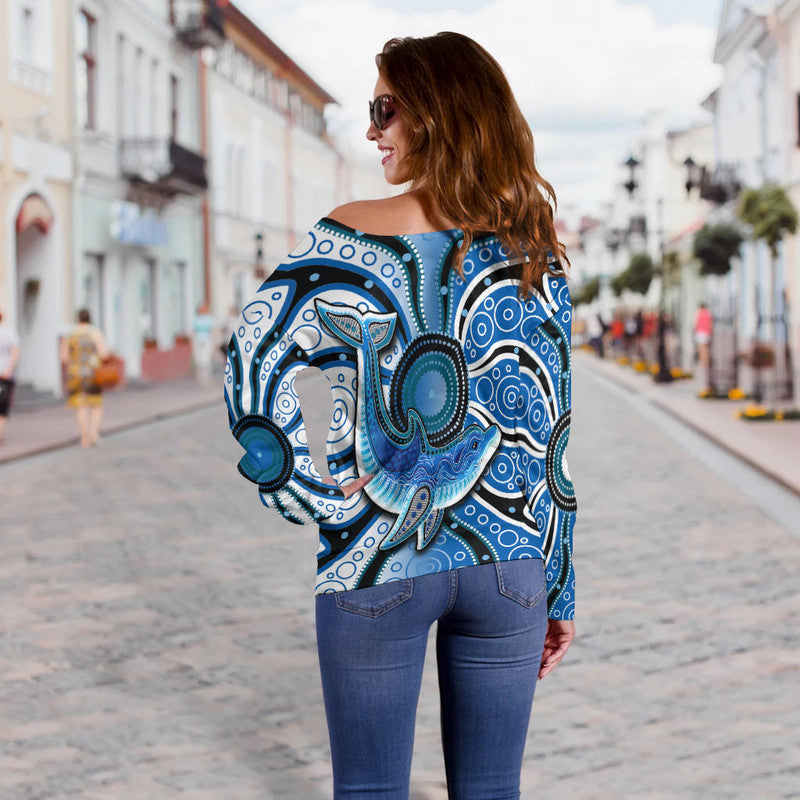 aboriginal-dolphins-off-shoulder-sweater-blue-sea