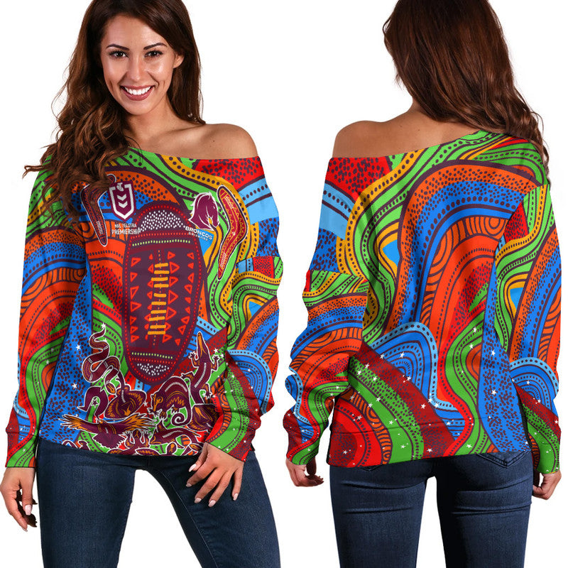 brisbane-broncos-2022-woman-off-shoulder-sweater-indigenous-vibes