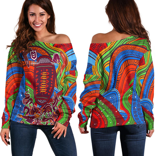 brisbane-broncos-2022-woman-off-shoulder-sweater-indigenous-vibes