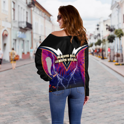 Storm Naidoc Week Women Off Shoulder Sweater Aboriginal Special Style LT16 - Vibe Hoodie