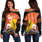 Perth Off Shoulder Sweater Scorchers NAIDOC Week Aboriginal - LT16 - Vibe Hoodie