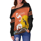 Perth Off Shoulder Sweater Scorchers NAIDOC Week Aboriginal - LT16 - Vibe Hoodie
