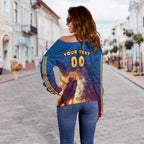 (Custom Personalised) Brisbane Women's Off Shoulder Sweater Lions 3D Sport Style LT16 - Vibe Hoodie