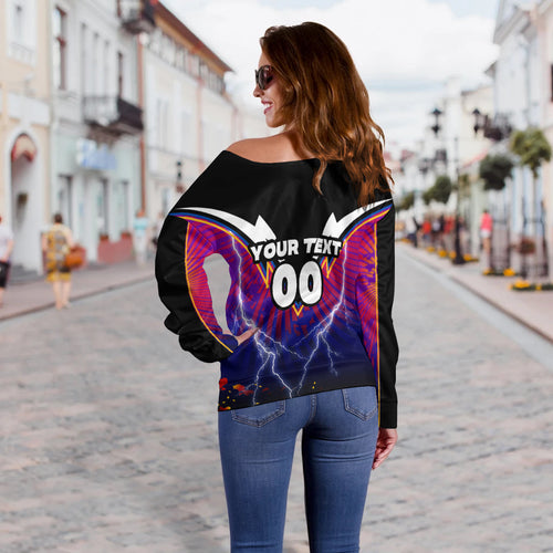 (Custom Personalised) Storm Naidoc Week Women Off Shoulder Sweater Aboriginal Special Style LT16 - Vibe Hoodie