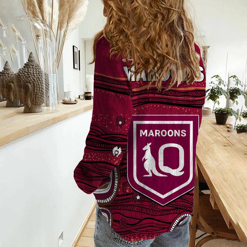 qld-maroons-rugby-women-casual-shirt-indigenous