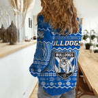 bulldogs-aboriginal-canterbury-bankstown-christmas-vibe-women-casual-shirt