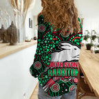 south-sydney-indigenous-rabbitohs-dot-art-style-women-casual-shirt