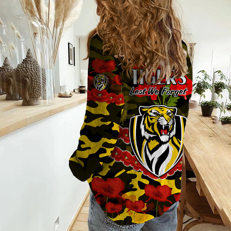 richmond-tigers-football-anzac-women-casual-shirt-lest-we-forget