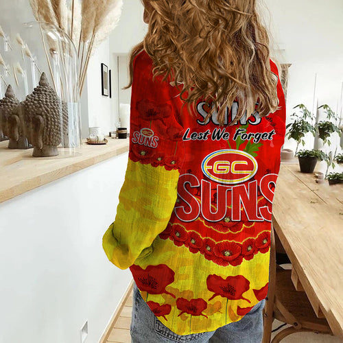 suns-football-anzac-women-casual-shirt-lest-we-forget