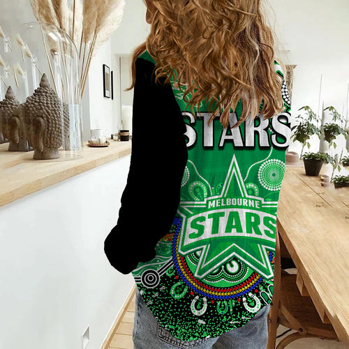 melbourne-stars-women-casual-shirt-cricket-indigenous-aboriginal-lizard-version