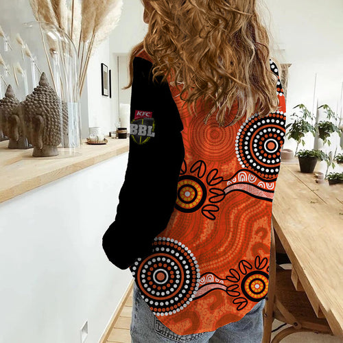 perth-scorchers-cricket-dots-women-casual-shirt