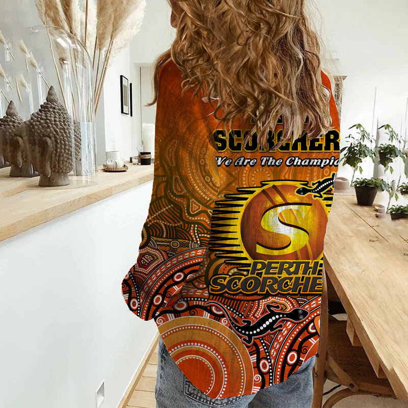 perth-scorchers-champions-women-casual-shirt-lizard-indigenous-aboriginal
