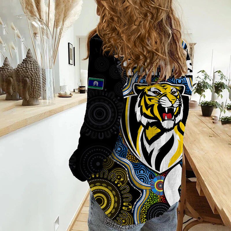 richmond-tigers-football-naidoc-week-women-casual-shirt-indigenous