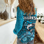 sharks-rugby-women-casual-shirt-boomerang-indigenous-dots