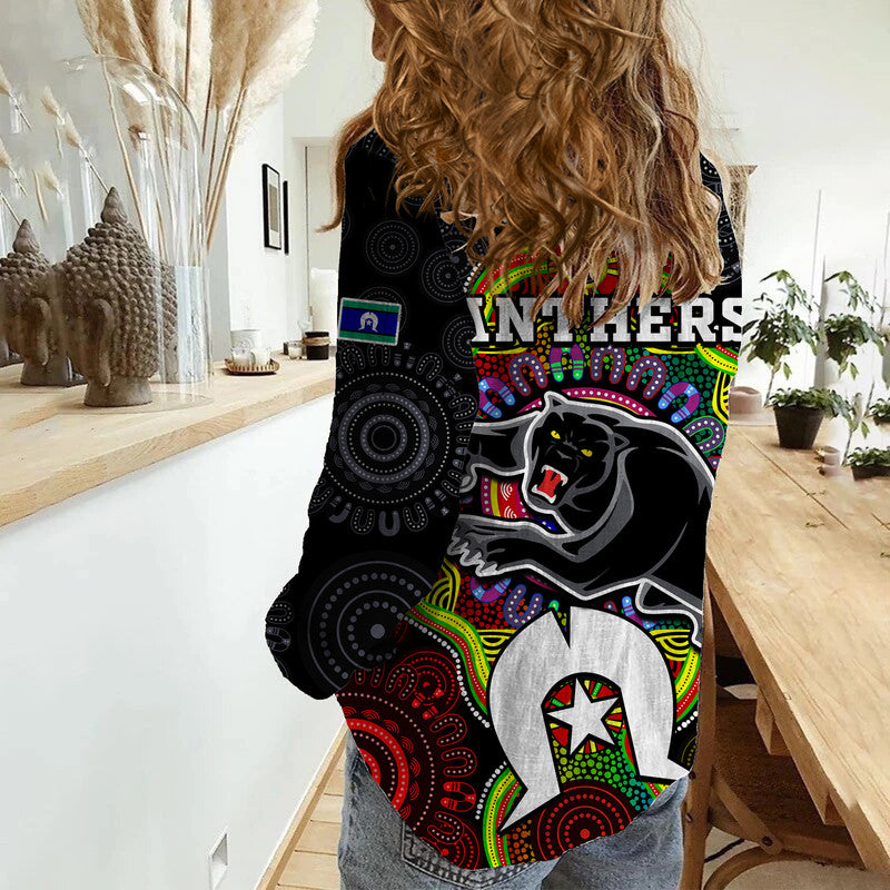 panthers-rugby-naidoc-week-women-casual-shirt-indigenous