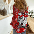 dragons-rugby-women-casual-shirt-boomerang-indigenous-dots