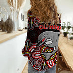 dolphins-rugby-women-casual-shirt-aboriginal-dot-painting