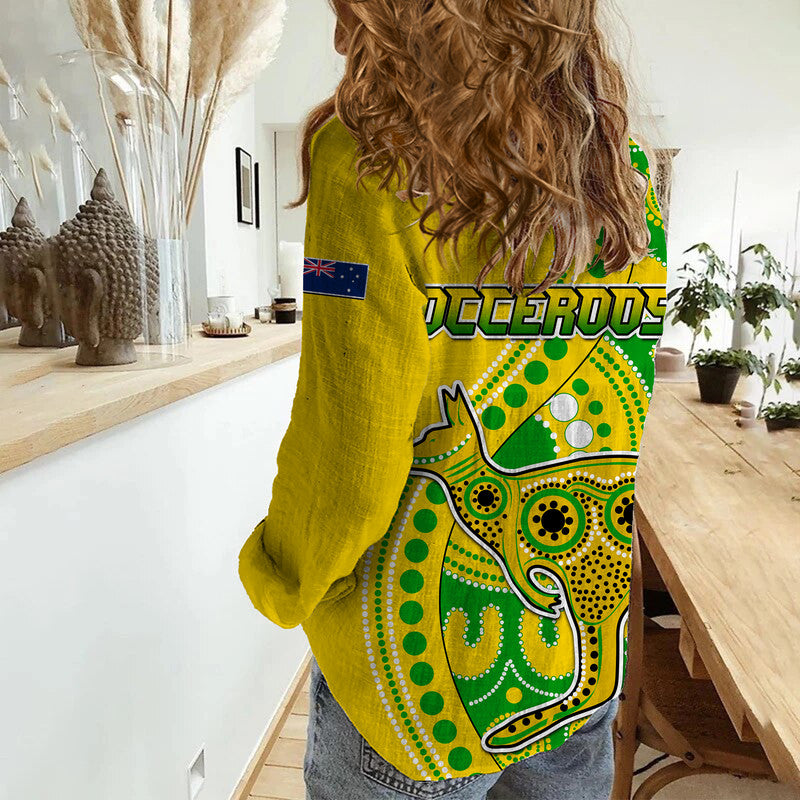 australia-kangaroo-soccer-world-cup-women-casual-shirt-socceroos-aboriginal
