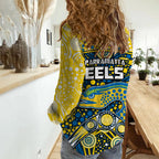 parramatta-eels-rugby-women-casual-shirt-boomerang-indigenous-dots