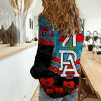 custom-personalised-port-adelaide-power-football-anzac-women-casual-shirt-lest-we-forget