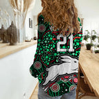 custom-personalised-south-sydney-indigenous-rabbitohs-dot-art-style-women-casual-shirt