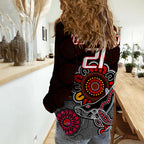 custom-personalised-dolphins-rugby-women-casual-shirt-indigenous-circles-and-waves-black