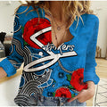 custom-personalised-anzac-day-adelaide-strikers-army-mix-aboriginal-women-casual-shirt