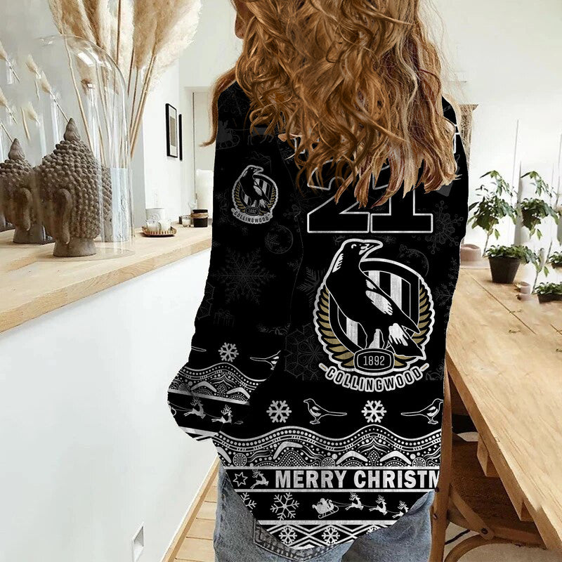 custom-personalised-and-number-collingwood-pies-unique-winter-season-women-casual-shirt-magpies-merry-christmas