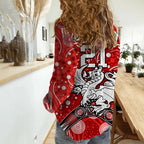 custom-personalised-dragons-rugby-women-casual-shirt-boomerang-indigenous-dots