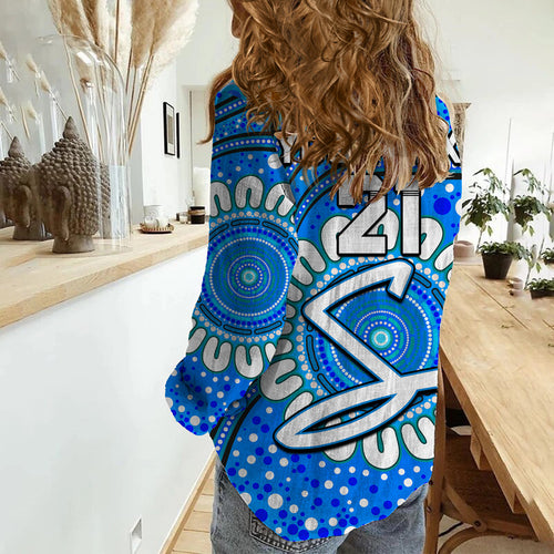 custom-personalised-adelaide-strikers-cricket-women-casual-shirt-aboriginal