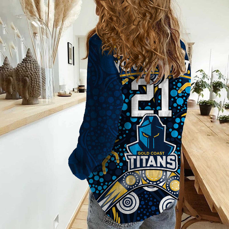 custom-personalised-titans-rugby-women-casual-shirt-boomerang-indigenous-dots