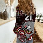 custom-personalised-dolphins-rugby-women-casual-shirt-aboriginal-dot-painting
