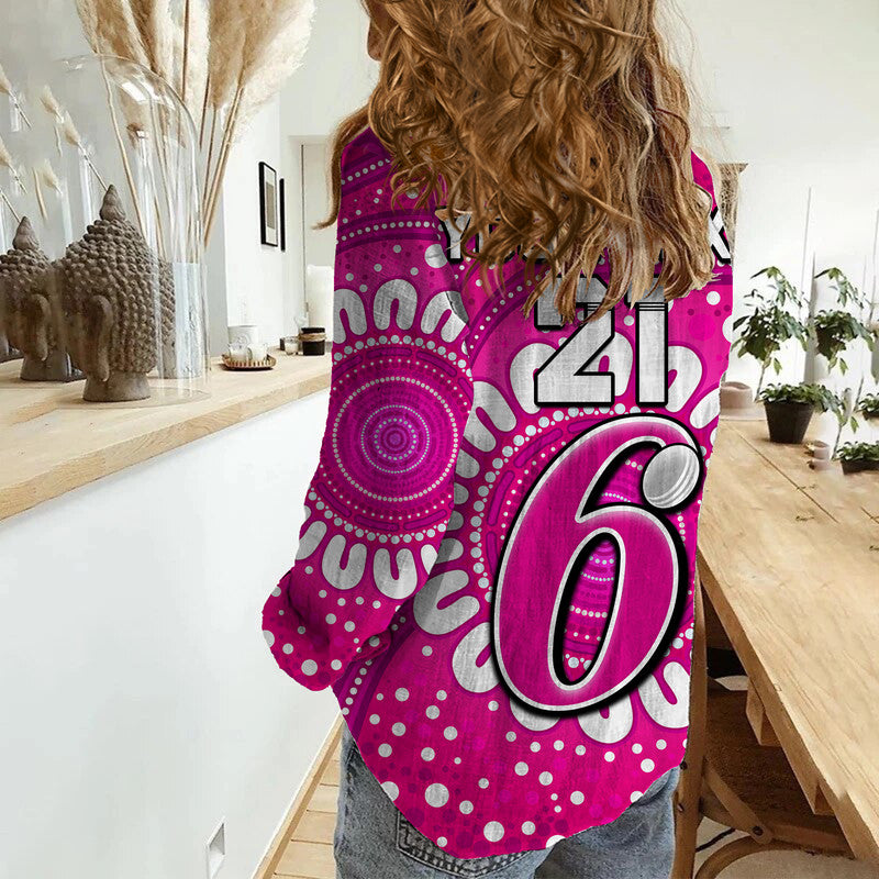 custom-personalised-sydney-sixers-cricket-women-casual-shirt-aboriginal