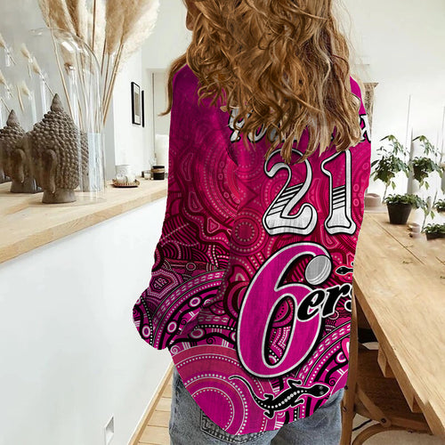 custom-personalised-sydney-sixers-champions-women-casual-shirt-lizard-indigenous-aboriginal