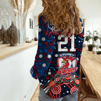 custom-personalised-roosters-rugby-women-casual-shirt-boomerang-indigenous-dots