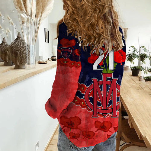 custom-personalised-demons-football-anzac-women-casual-shirt-lest-we-forget