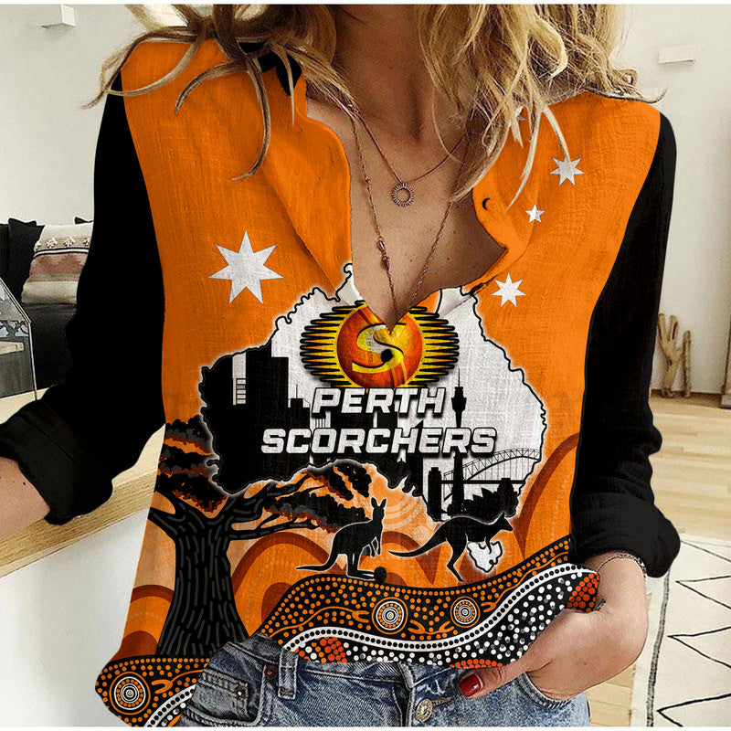happy-australia-day-perth-scorchers-women-casual-shirt